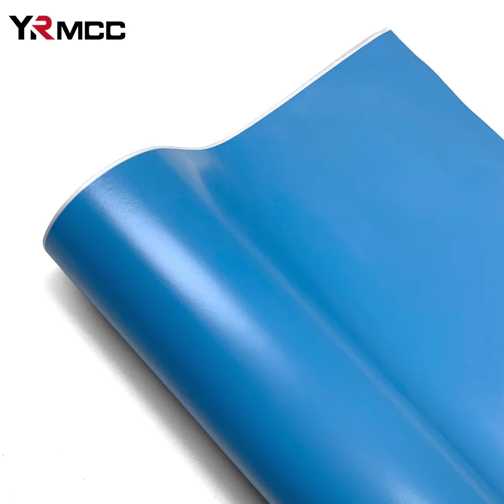 Car Sticker Sky Blue Matte Film Self-Adhesive Car Vinyl Wrap Air-release Technology Waterproof Sticker for Moto Auto Accessories