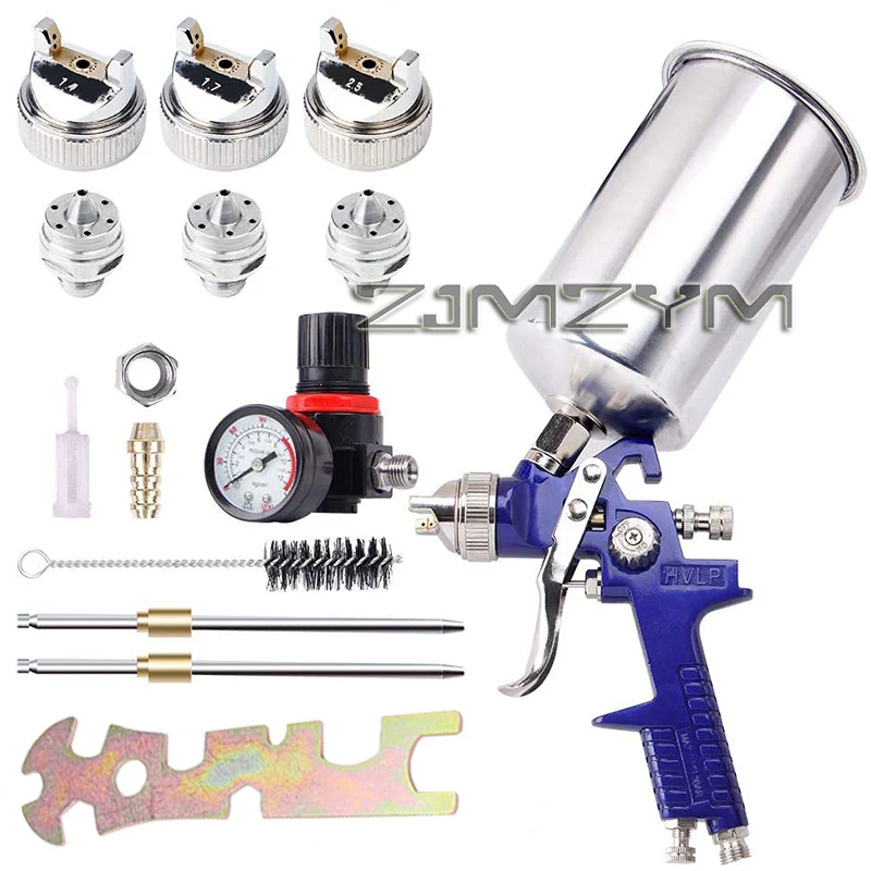 

1.4/1.7/2.0mm High Atomization Professional HVLP Auto Paint Gun Household DIY Spraying Tools Aluminum Alloy Watering Can