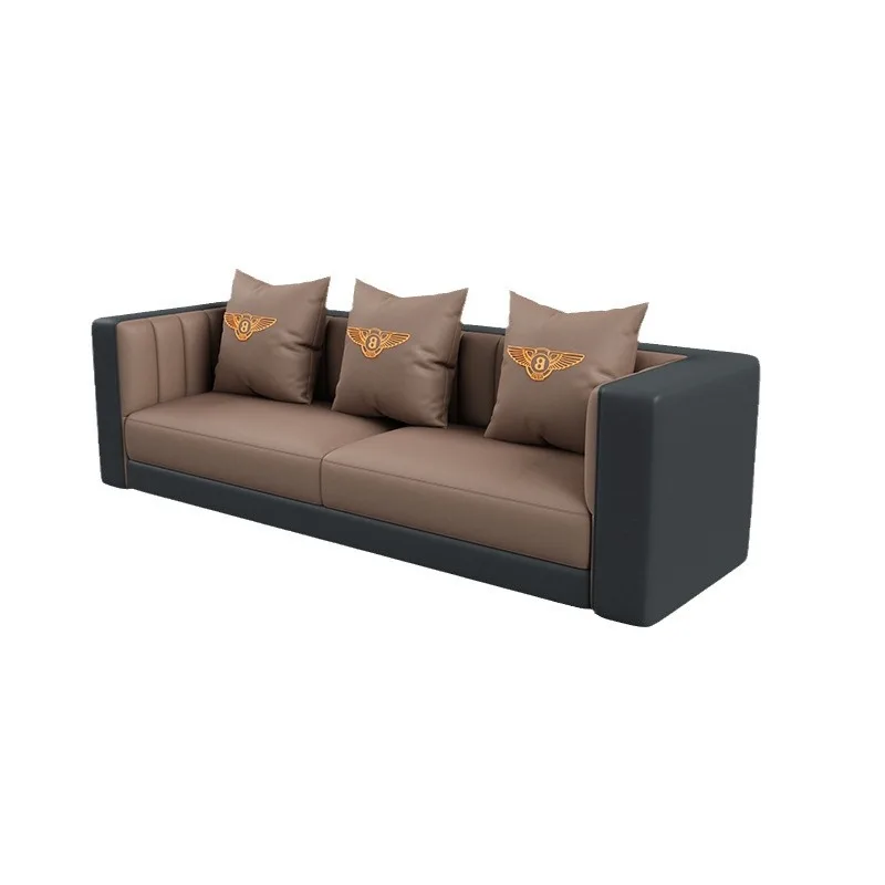 

Nordic, leather art, sofa, hotel, foot bath, reception, single sofa chair
