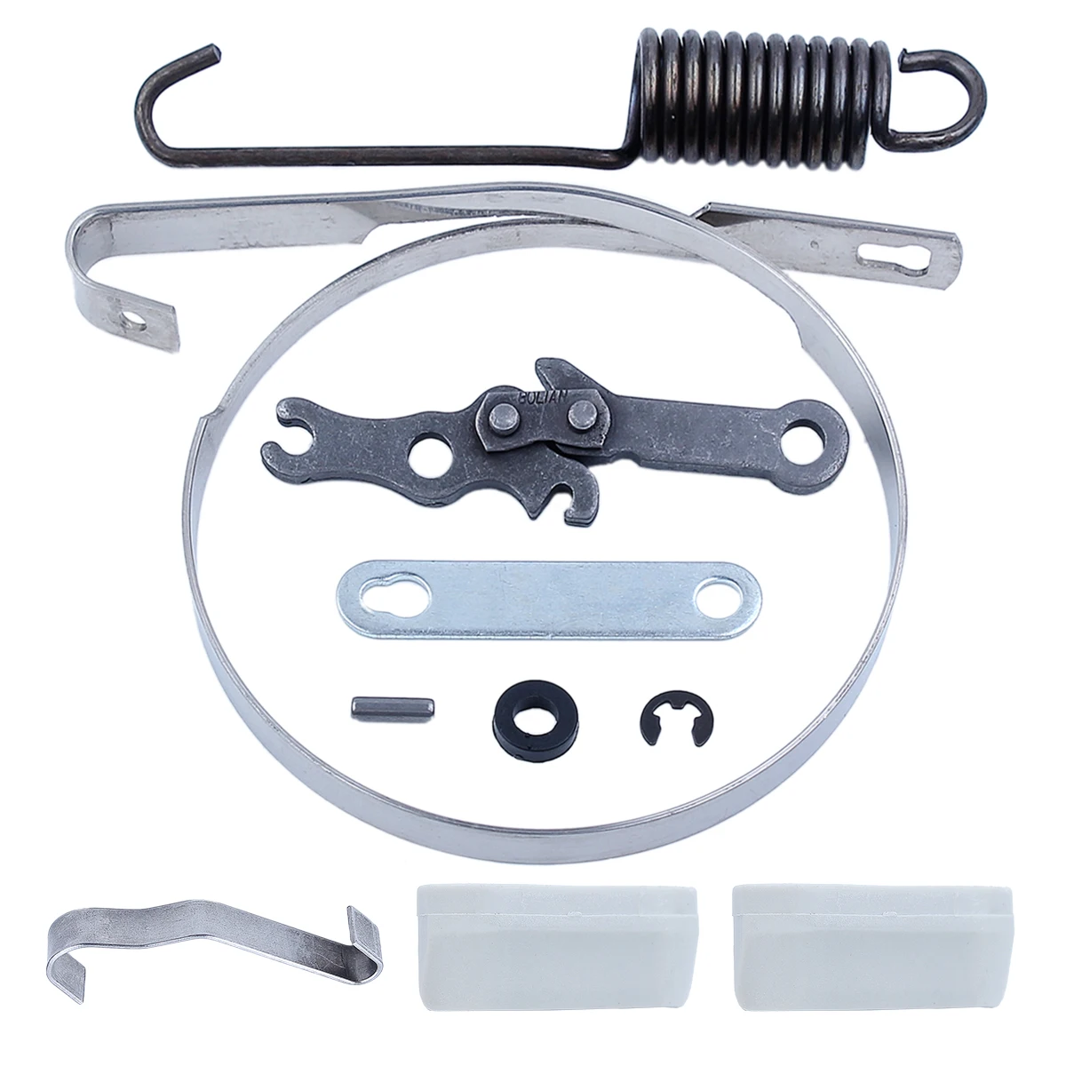 Chainsaw Brake Band Repair Kit for Stihl MS250 MS230 with Flat Spring, Chainsaw Guide Bumper Strip Replacement Parts