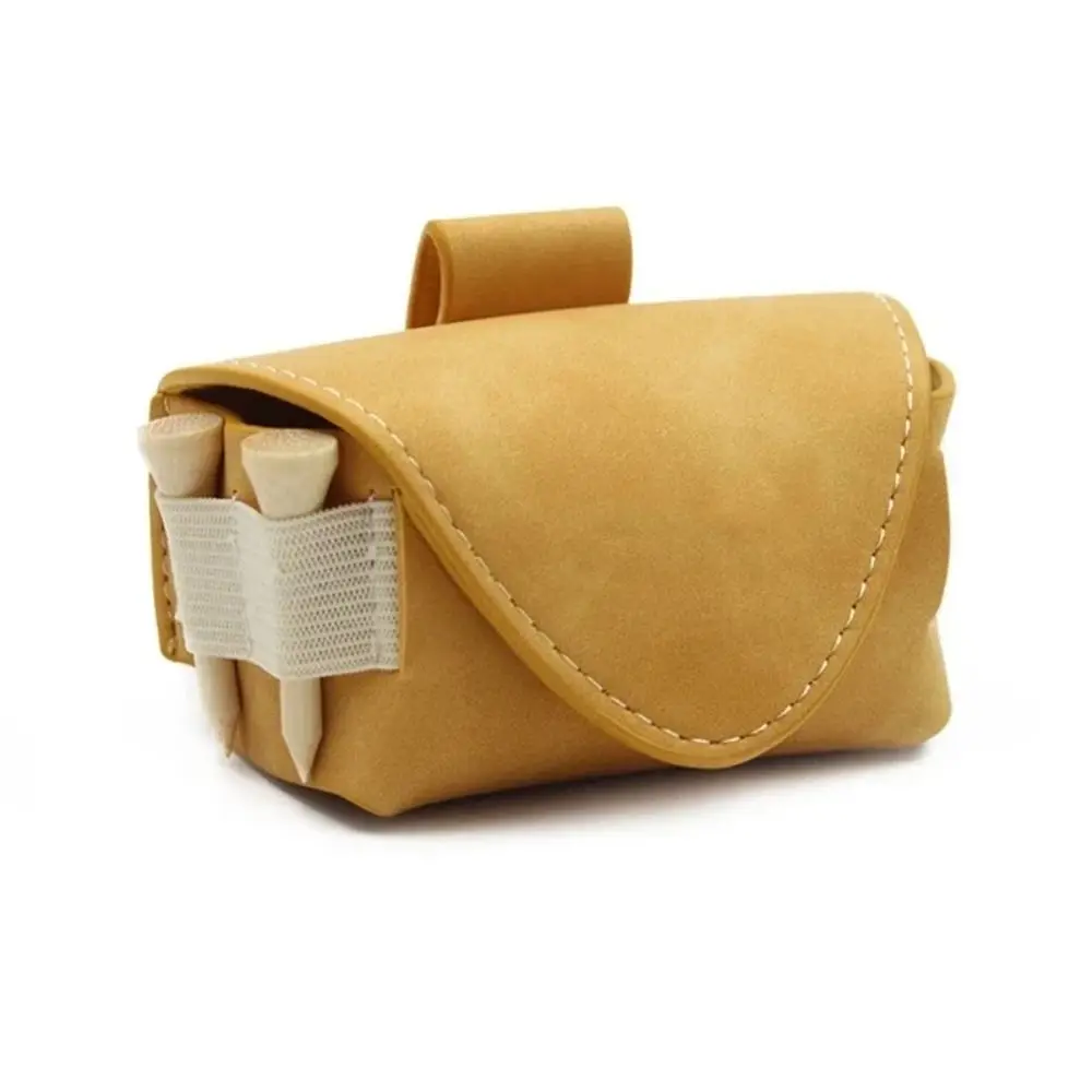 

Поясная сумка с магнитной пряжкой для мяча для гольфа, водонепроницаемая поясная сумка для мини-гольфа из искусственной кожи, 2 мяча, контейнер для мяча для гольфа, спортивные тренировки