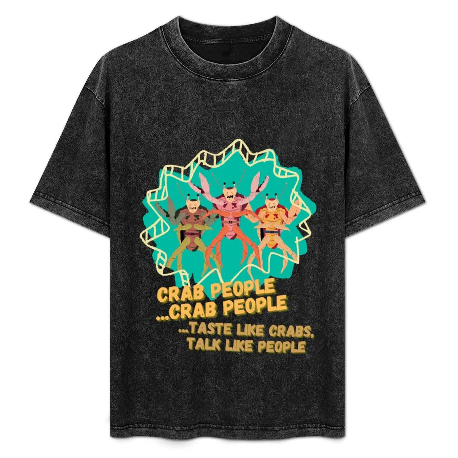 Crab People T-Shirt anime tshirt oversized t shirt plain white t shirts men