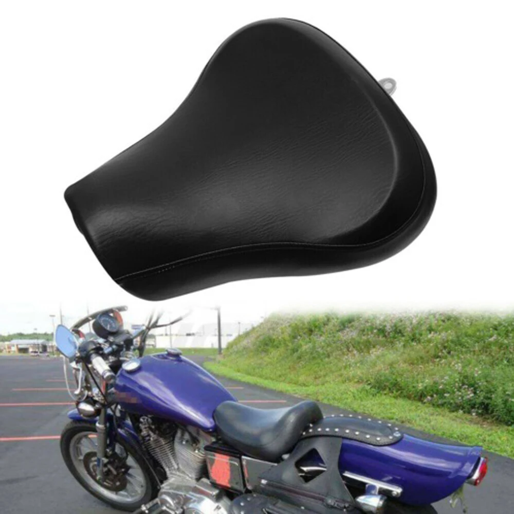 Motorcycle Black Front Driver Rider Solo Seat Cushion Pad For Harley Sportster XL 883 1200 72 48 Custom 1983-2003 2002 2001 2000