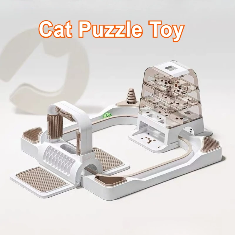 Puzzle Cat Toy Pet Cats Kitten Large Toys Accessories Brain-boosting Cats Kittens Food Tower Toys Indoor Scrapers Pets Product
