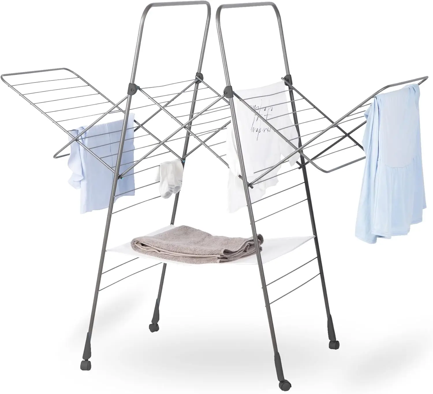 

Homecare Premium SureGrip Multidryer Indoor and Outdoor Clothes Drying Rack, Lightly Textured Non Slip Rungs, 82 Ft.