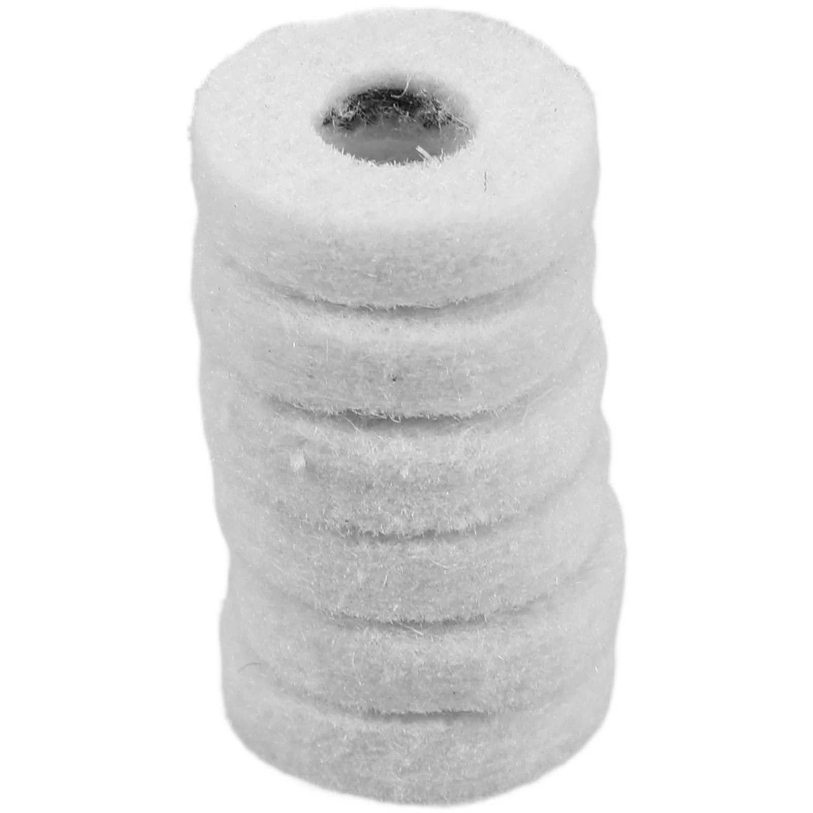

6 Pcs Button Felt Instrument Fittings Pad for Repairing Instruments Accessories Washers Small Diy Key Cushions Hole Accessory