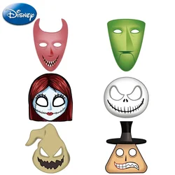 6pcs Disney Nightmare Before Christmas Party Paper Mask Glasses Cartoon Jack Sally Funny Kids Birthday Decor Photography Props