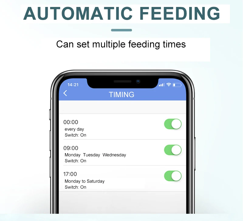 Automatic Aquarium Fish Tank Food Feeder Timing/Wifi Wireless Intelligent Mobile APP Voice Control Remote food dispenser