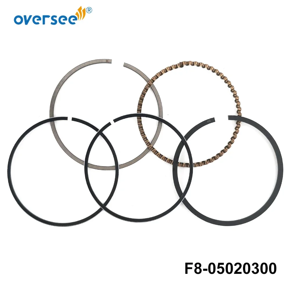 Piston Ring Kit 3AC-00011, 3AC-00012, 3AC-00013 3V1-00011 for Tohatsu / Mercury / Parsun F8 Outboard 39-8M0055809 F8-05020300