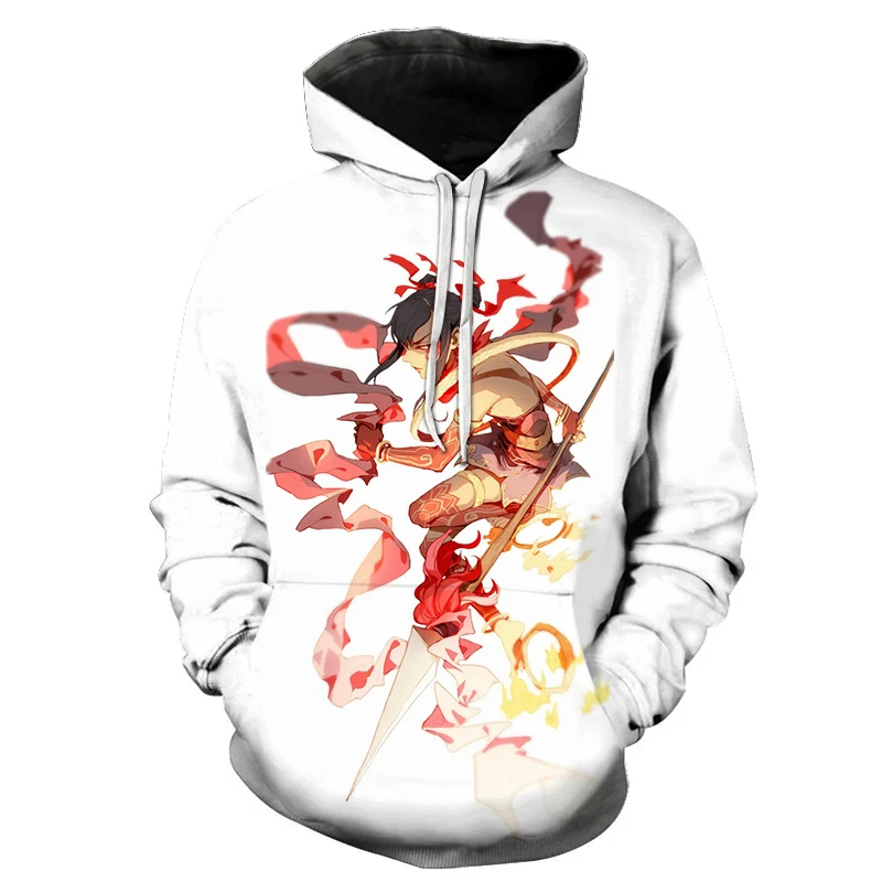 

Nezha vs. Dragon King Handsome Cartoon Hot-blooded Animation Men and Women Long Sleeve Pullover Sweatshirt 3D Printed Hoodie