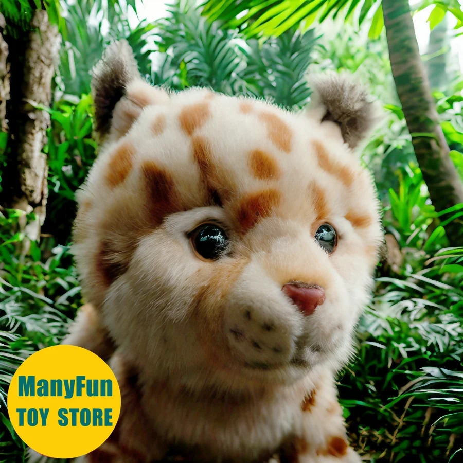 

Lynx Plush Toy High Fidelity Ocelot Plushie Mountain Lion Peluche Lifelike Bobcat Stuffed Animal Simulation Doll Toys
