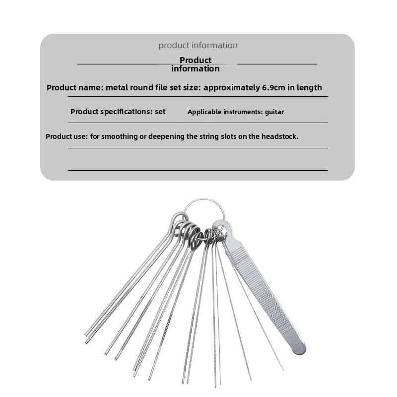 Guitar Nut Slot File Set 13 Pcs Luthier Nut Slotting Files Professional Guitar Repair Tools Guitar Nut Deepening Polishing view 4