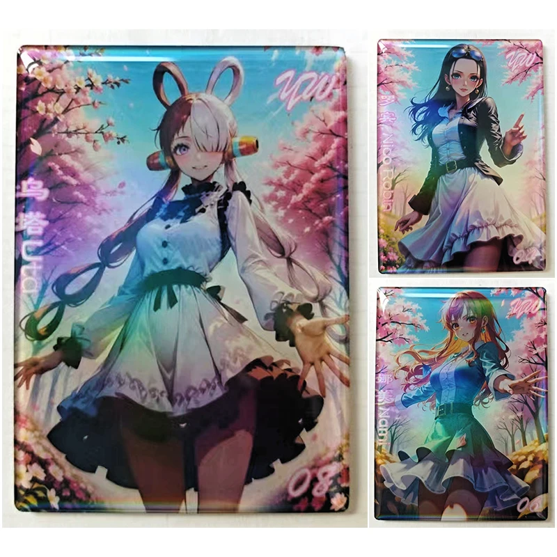 

Japanese Anime One Piece Characters Hancock Robin Reiju Nami Ulti Uta Collection Cards Christmas Birthday Gifts Children's Toys
