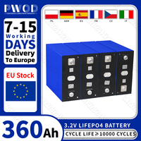 3.2V PWOD 360AH Lifepo4 Battery EU Stock Grade A DIY 12V 24V Rechargeable Lithium iron phosphate Cell For Camping EV RVGolf Cart