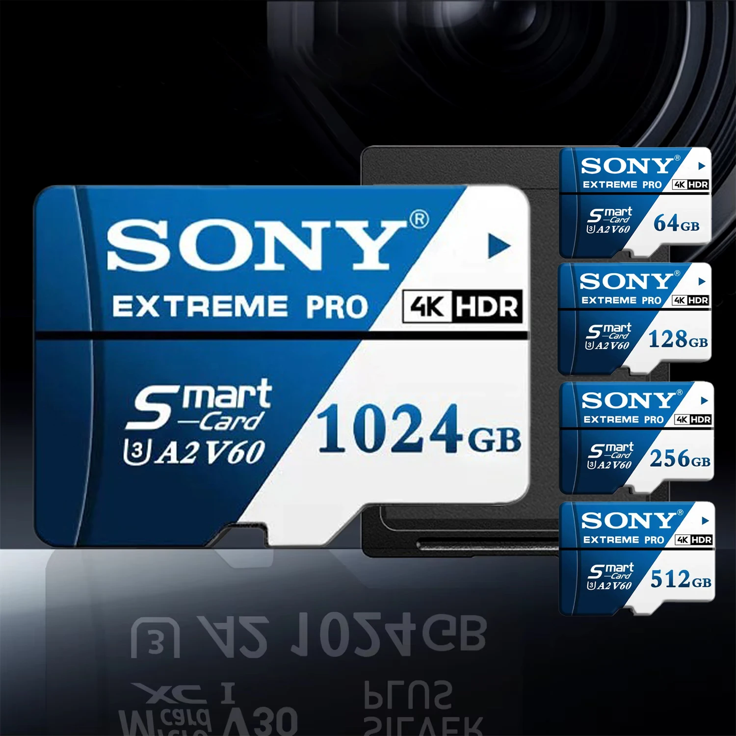 

SONY 1TB A2 U3 Micro SD Card 512GB 256GB 128GB 64GB Class 10 High Speed Flash Memory Card For Xiaomi Phone Camera Table Drone