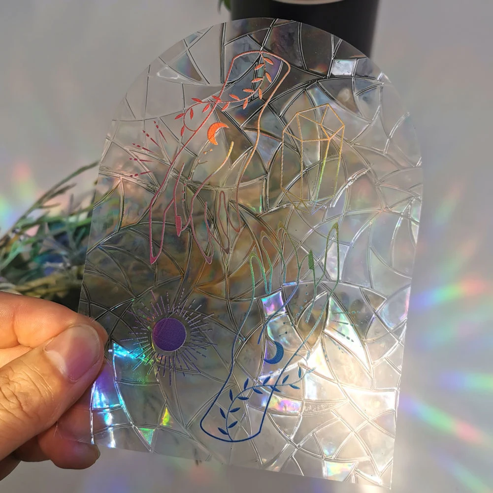 Nowe naklejki ścienne Sun Catcher Rainbow lusterko okienne naklejki DIY okno naklejka dekoracja sypialni do wystroju domu twórca tęczy