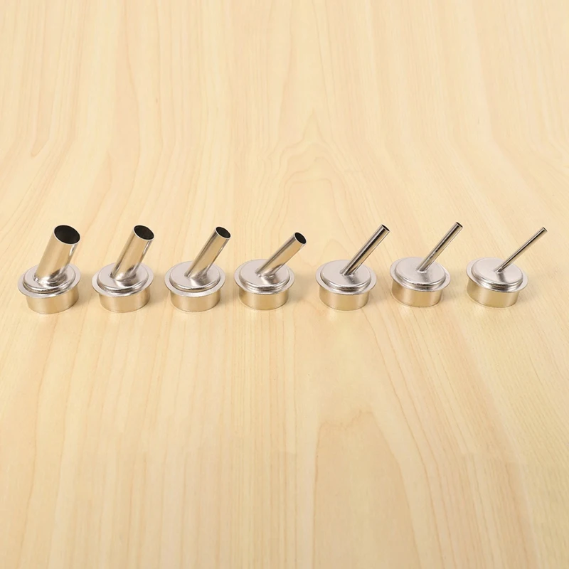 14Pcs 45 Degree Bent Curved Heat Nozzle 2.5/3/4/6/7/9/12Mm Hot Air Nozzles For QUICK 861DW Soldering Station