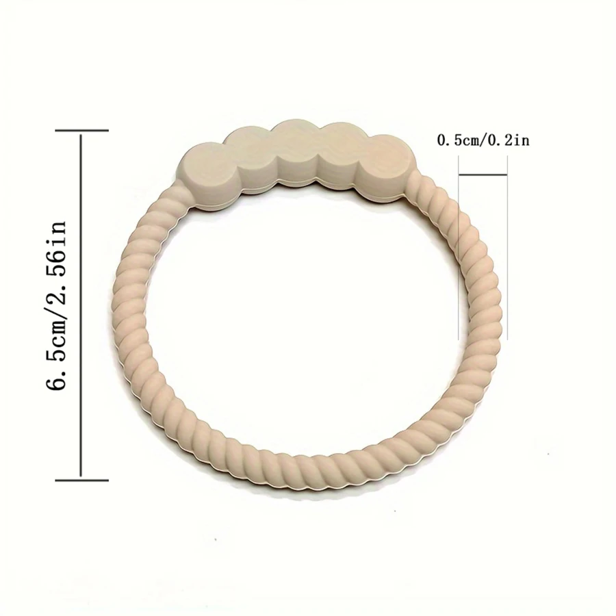 2025 جديد الطفل عضاضة شكل دائري سيليكون عضاضة ألعاب التسنين الأطفال الحسية لغز ألعاب التسنين #6