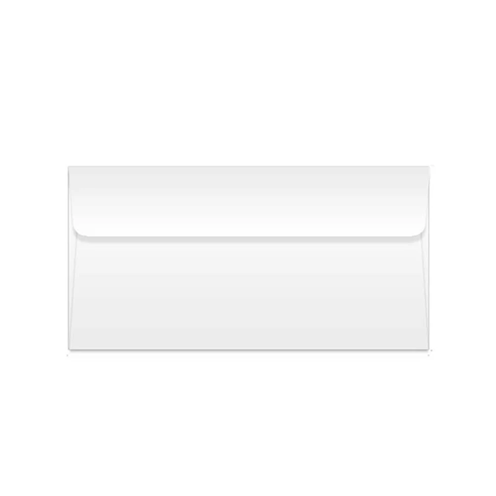 100 قطعة مغلف دعوة أبيض عادي 22x11 سنتيمتر الأعمال التجارية كتيب صغير المغلفات بطاقات متعددة الأغراض شكرا لك #1