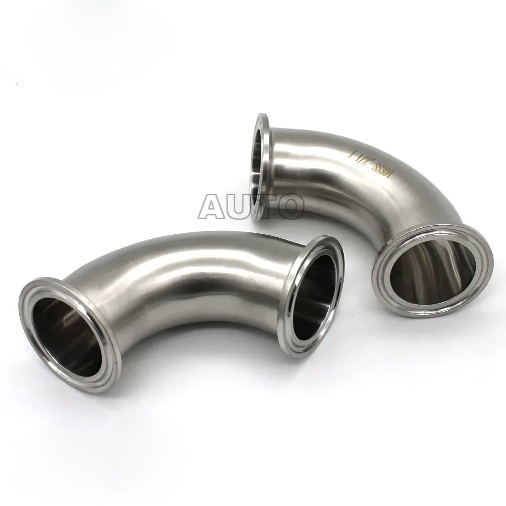 Stainless Steel 304 90 Degree Quick Fitting Elbow Clamp TC Type Chuck Elbow Right Angle Joint