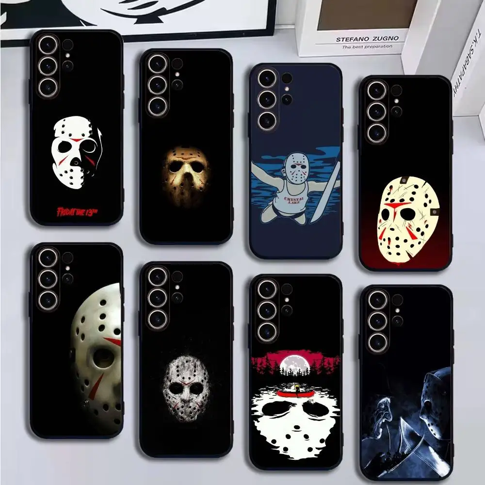 

Film Horror J-Jason Voorhees Phone Case For SamsungS25,24,21,22,23,30,Ultra,20,Plus,Fe,Lite,Note,10,9,Soft Black Cover
