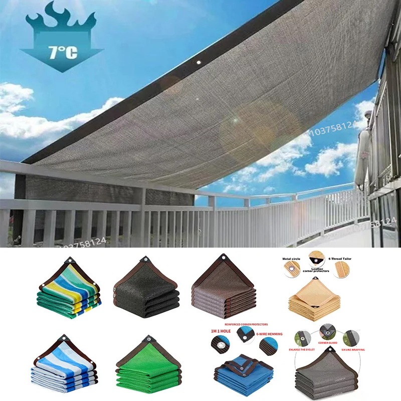 Outdoor-Garten-Sonnenschutznetz UV-Schutz Pergola-Abdeckung Segel für Terrasse, Deck und Garten