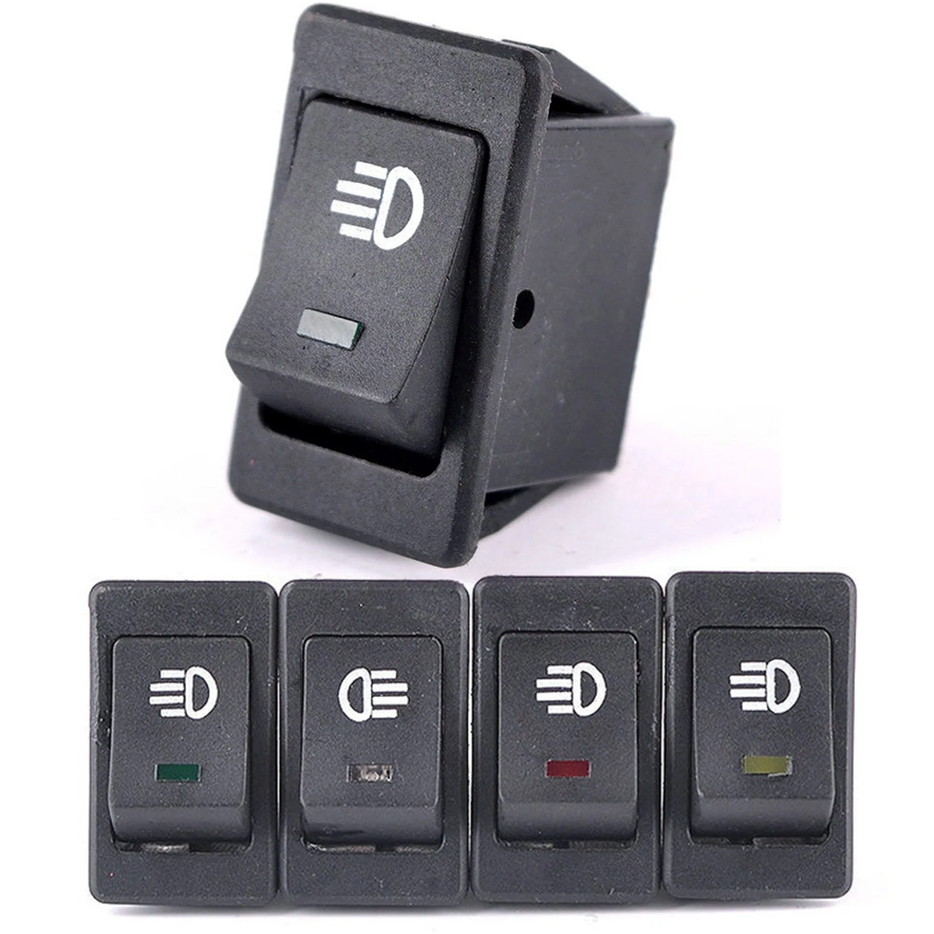 

12VDC retrofit switch Automotive fog lamp rocker switch 4P with LED work indication