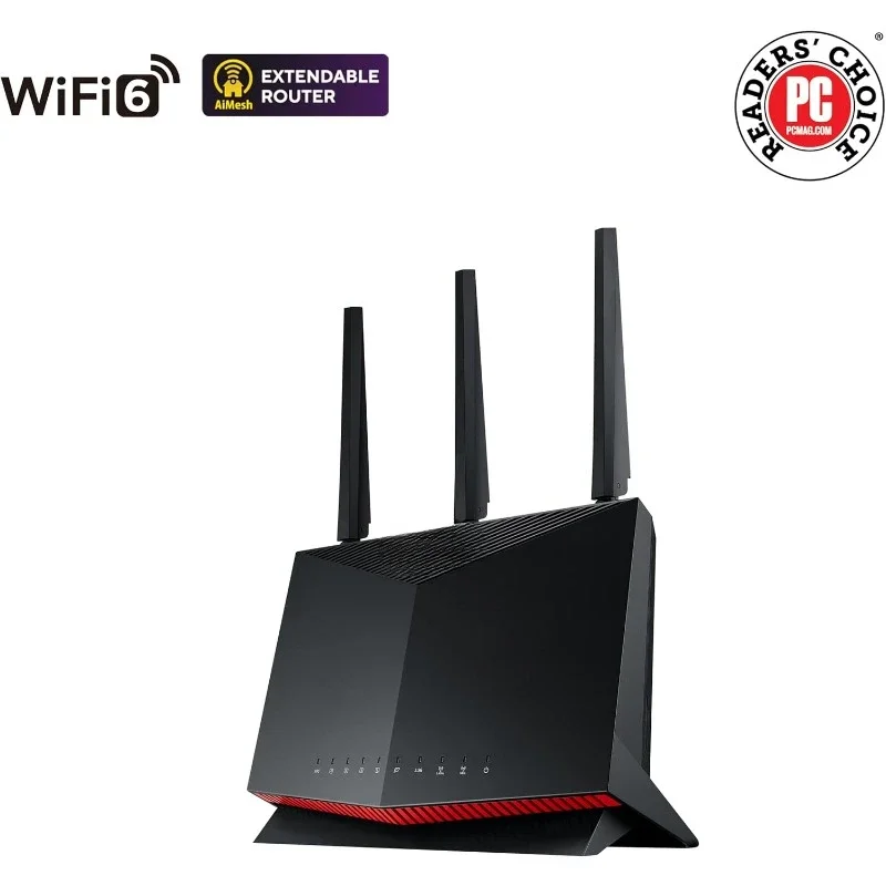 RT-AX86U Pro (AX5700) Dual Band WiFi 6 Extendable Gaming Router, 2.5G Port, Gaming Port, Mobile Game Mode