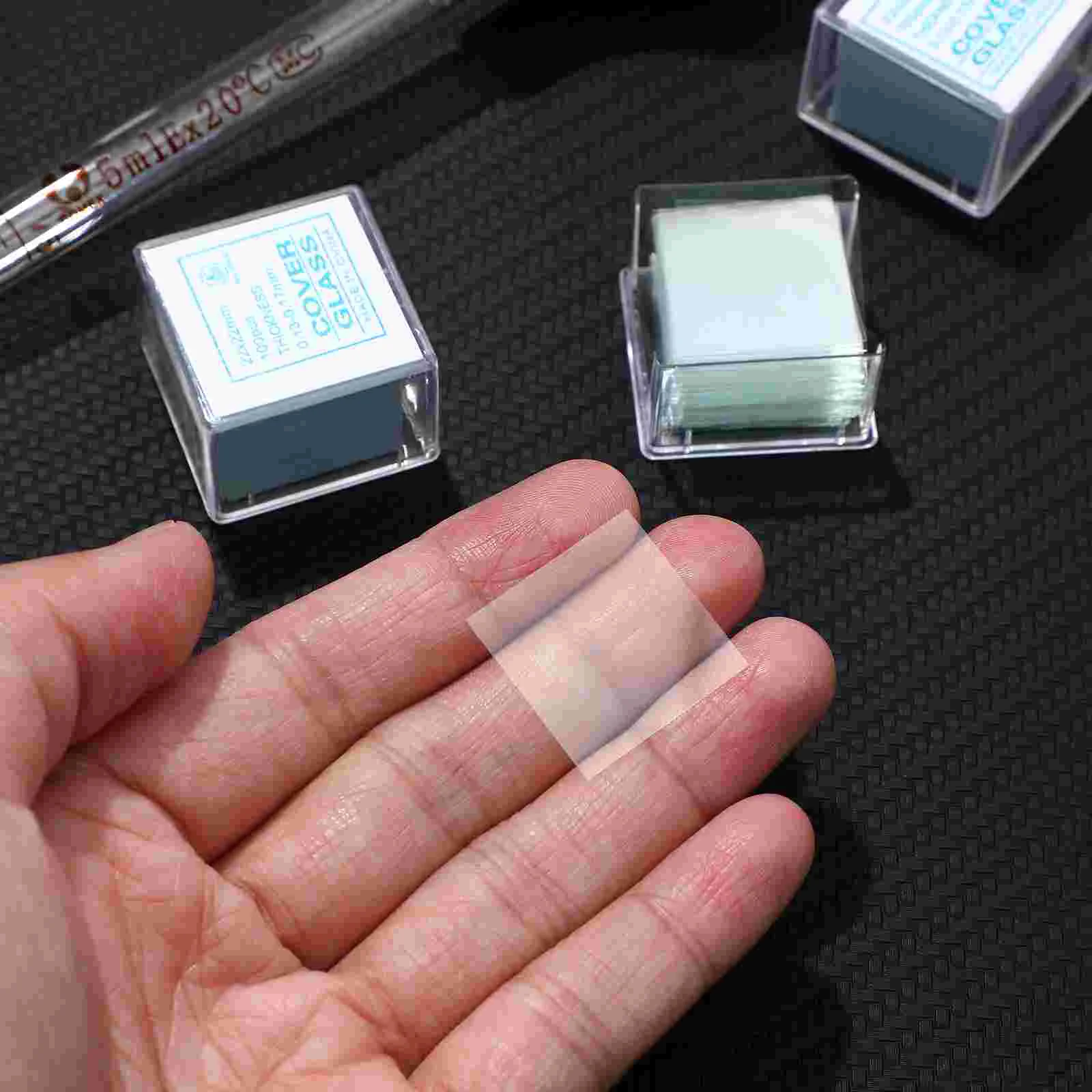 1000 Pcs Microscope Slides Cover Slip Blank and Scalp Electronic Glass Slips Covers