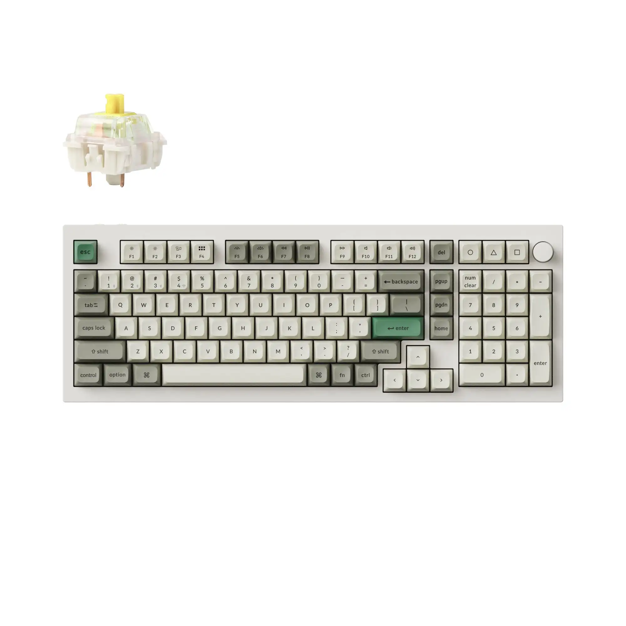 Keychron Q5 Max QMK/VIA Wireless Custom Mechanical Keyboard for Mac Windows Linux QMK/VIA Programmable Knob