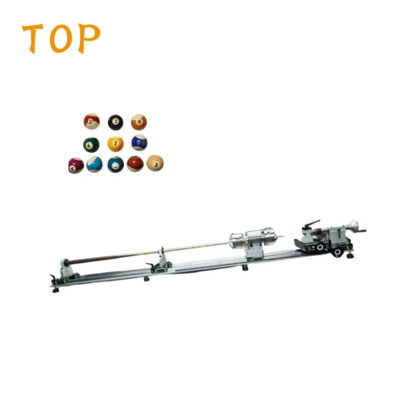 Variable Speed Double Chuck Pool Cue Repair Lathe Machine for Snooker Billiard Stick Straightening