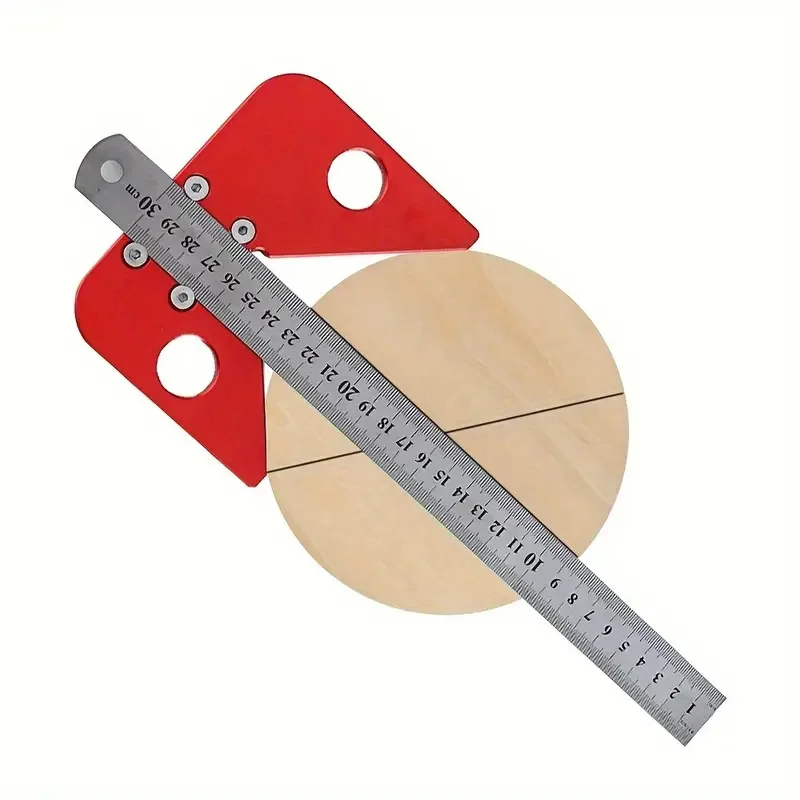 Imagem -03 - Center Finder Line Gauge Praça Escriba Régua Carpenter Angle Line Caliber Marcação Régua Ferramentas de Medição 45 Graus