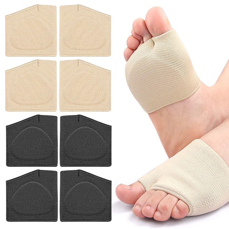 Silicone Shoe Pads Forefoot Cushion Orthopedic Insoles Men Women Comfortable Half Insoles Toe separator Foot Care Products