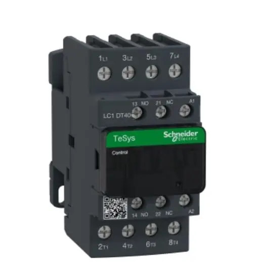 LC1DT40F7C LC1-DT40F7C LC1DT40F7 Contactor, Tesys Deca, 4P(4 Geen), AC-1, 0 Tot 440V, 40A, 110VAC 50/60Hz Coil