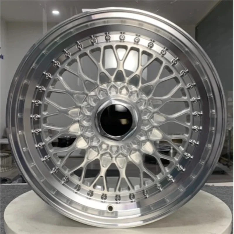 High end customized wheel hub Multiple  Inch deep concave forged alloy rims, 5x3 PCD gold polished finish, single piece sporty