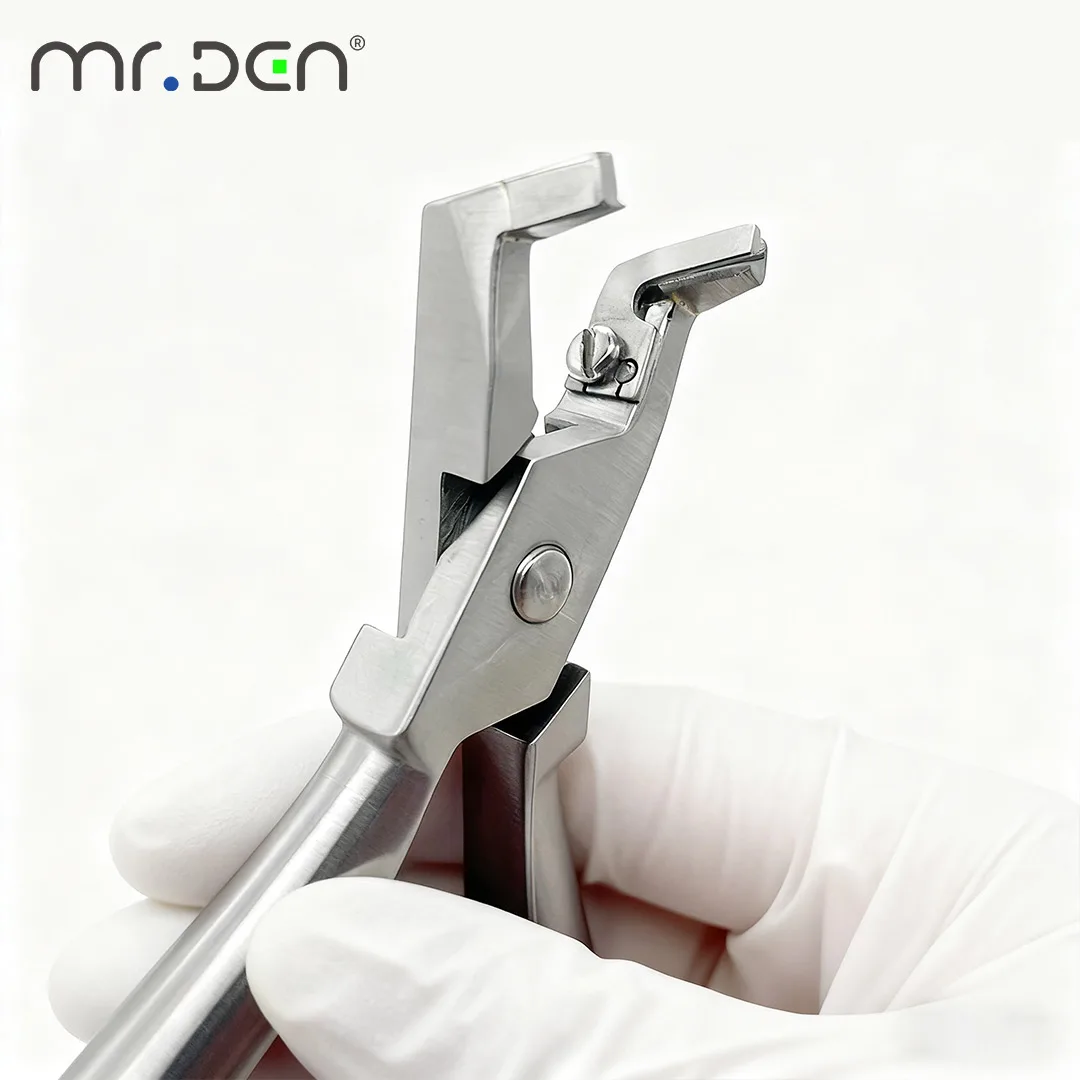 MR DEN كماشة تقويم الأسنان عالية الجودة شقة البعيدة نهاية القاطع أدوات قطع الأوعية الدموية لأسلاك قوس تقويم الأسنان