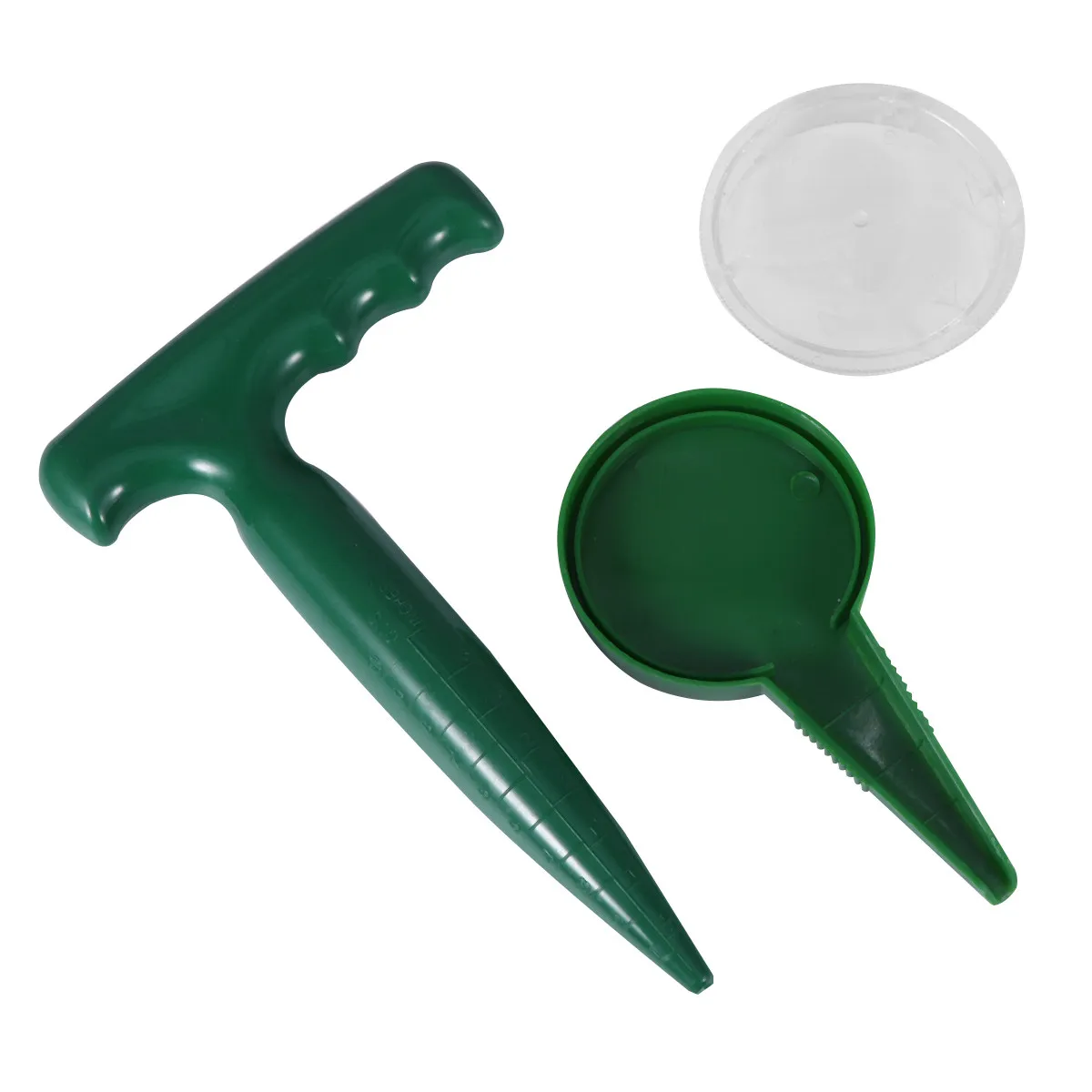 4Pcs Plastic Gardening Tools Seeder Dibber Puncher Transplanting Set Ergonomic Handle Easy Use Balcony Mini Garden