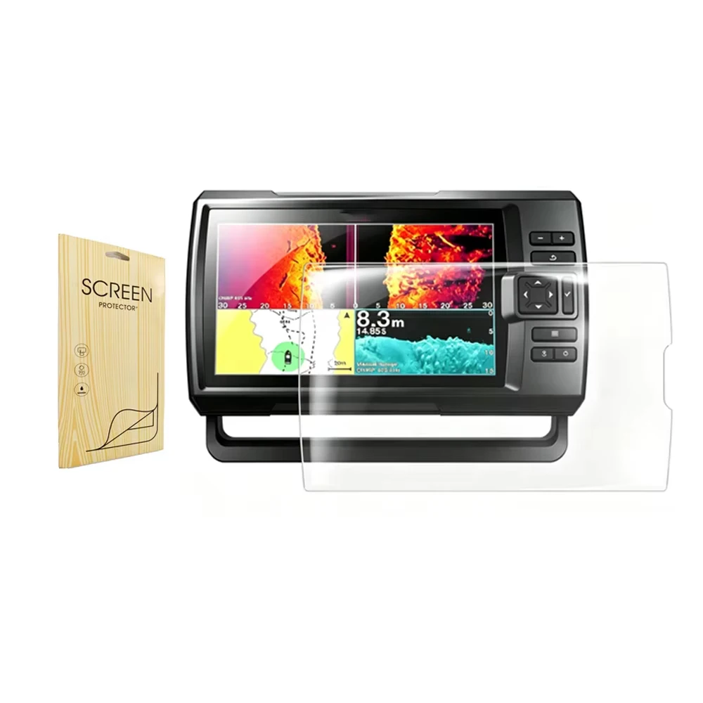 HD Clear Anti-Scratch Screen Protector Shield Film for Garmin Striker Vivid 9sv 9‘’ Fishfinder Accessories (1-Pack, 2pcs Films)