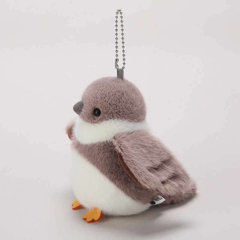 Simulation d'oiseaux elfes en peluche, jouet Kawaii, Animal en peluche réaliste, moineau, mignon, oiseaux réalistes, sac à dos doux, pendentif, cadeau, nouvelle collection