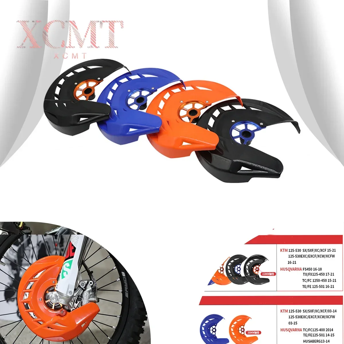 

Motorcycle Front Brake Disc Guard Cover Protector For KTM EXC EXC-F XC XC-F XC-W XCF-W SX SX-F Six Days 125 150 250 350 450 500