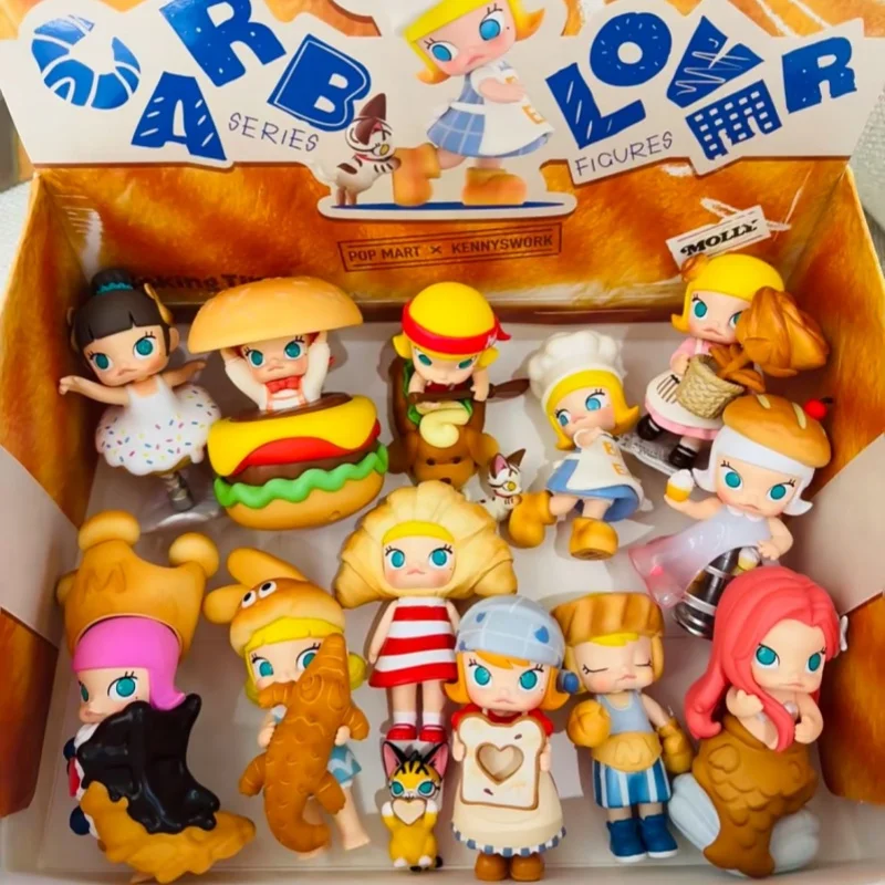 In Stock Molly Baking Time Carb Lover Series Blind Box Toy Ornaments Fashion Gift Mystery Box Collection Toy Christmas Gifts