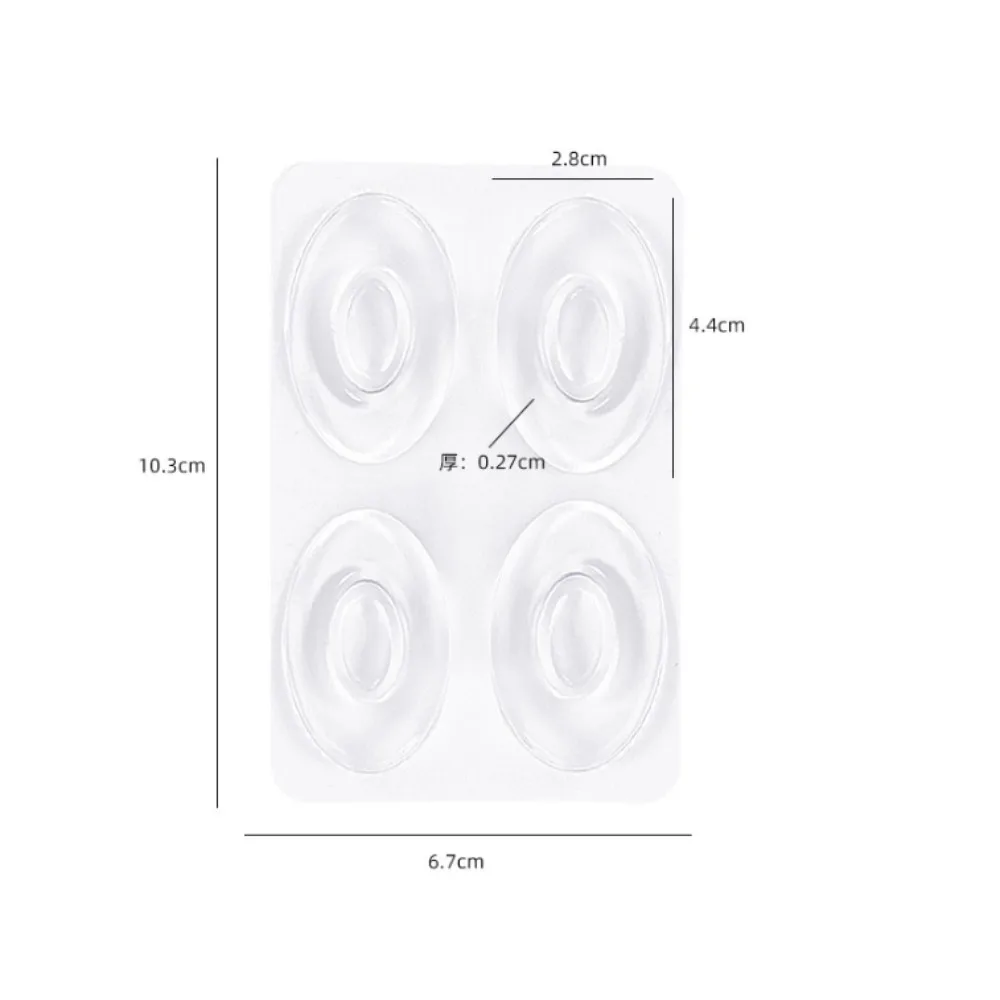 4 pezzi cerotti ovali per mais per piedi - cuscinetti morbidi anti-vesciche per assistenza sanitaria, cerotti per alleviare il dolore, strumento per i piedi