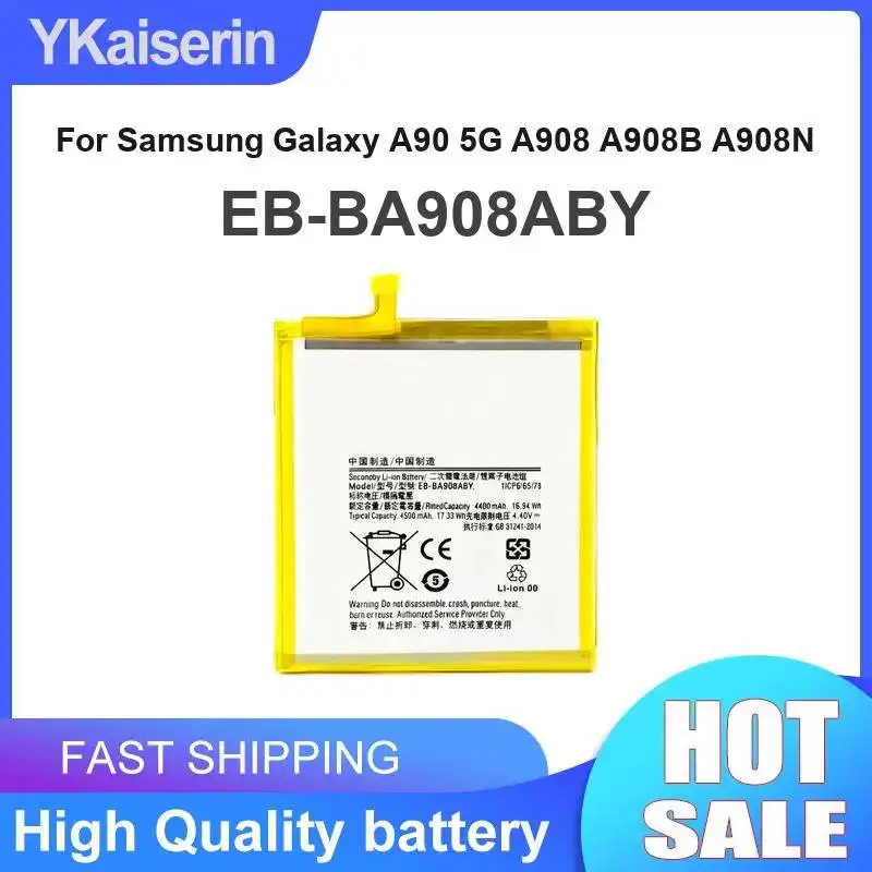 

Аккумулятор для мобильного телефона с быстрой зарядкой EB-BA908ABY 4400 мАч для Samsung Galaxy A90 5G A908 A908B A908N