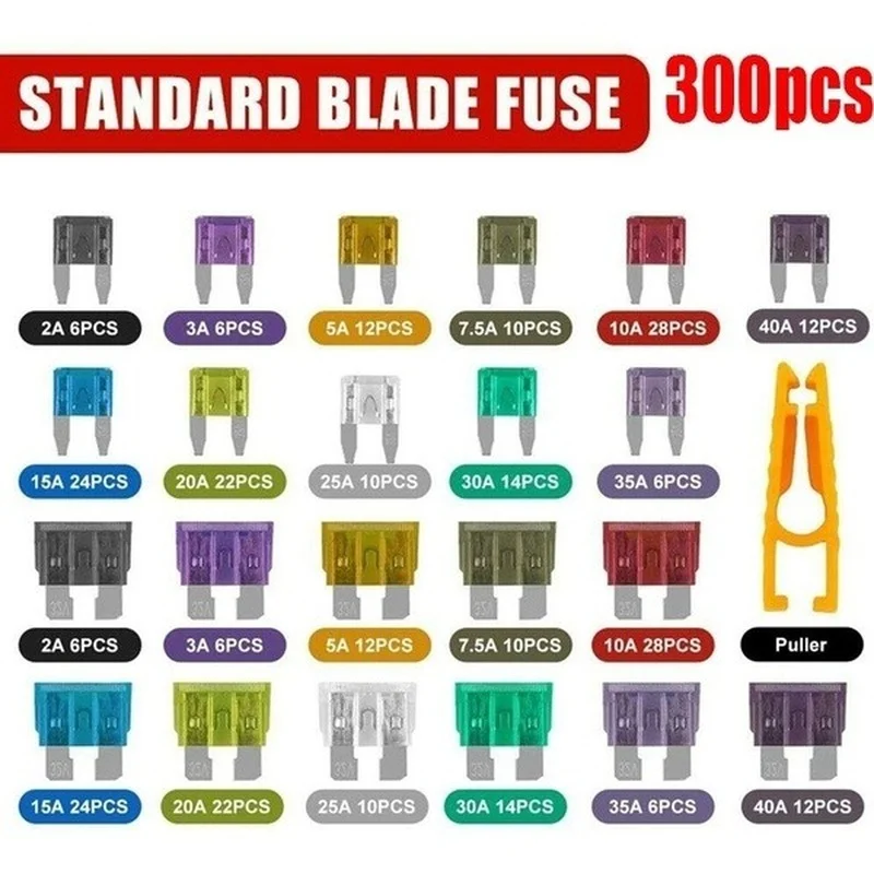 Car Fuse Blade Fuse Kit Fuses Automatic Truck Blade The Fuse Insurance Insurance of Xenon Piece Lights Auto Accessories