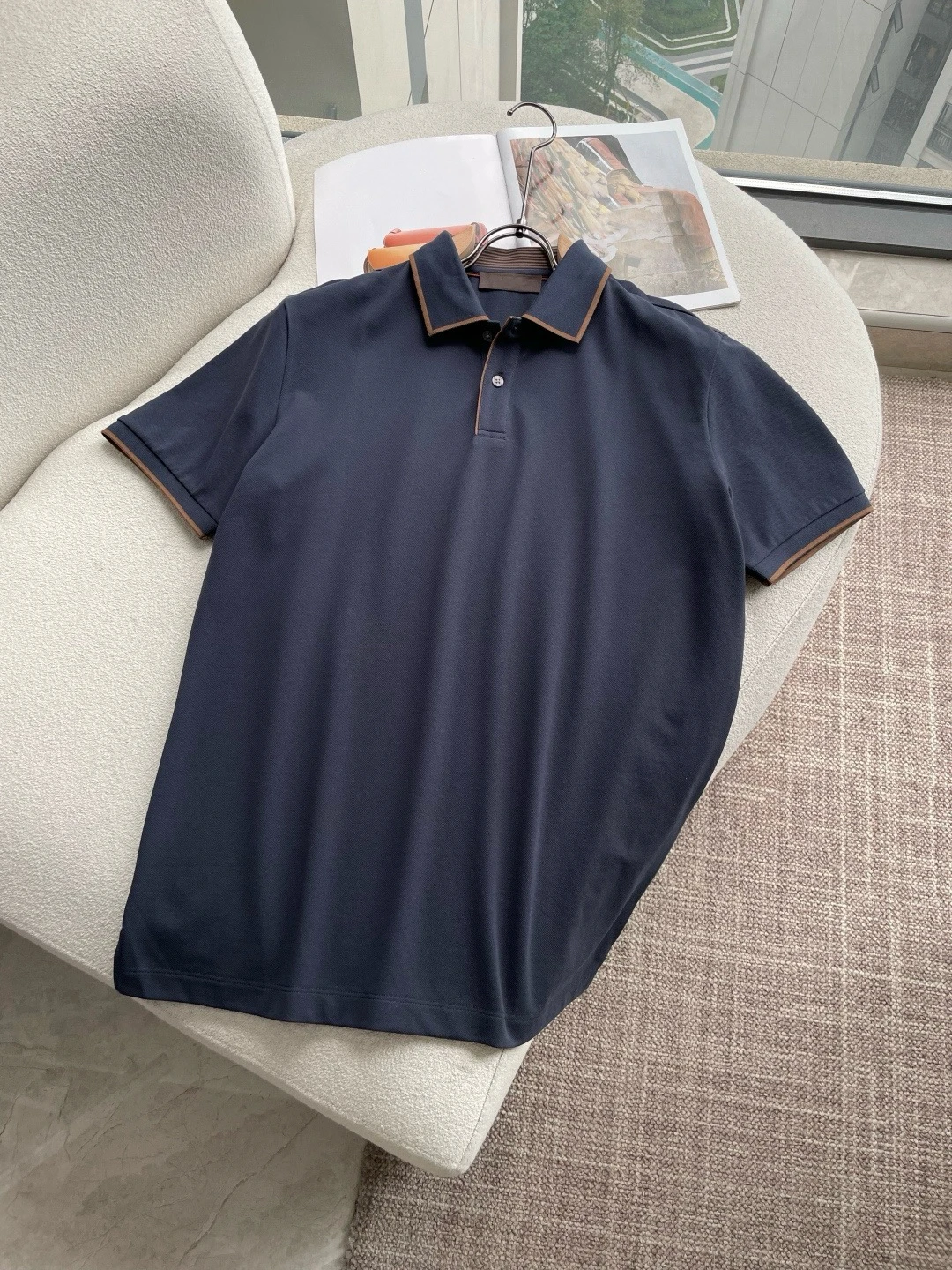 

Business Casual Summer Short Sleeve Shirt Men's Fashion City Style Micro Stretch Breathable Ligate Gentleman LP Edition