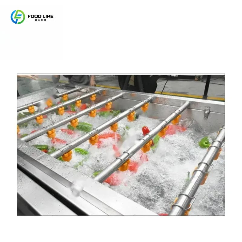 Customized Vegetable Foam Washing Machine High Efficiency Commercial Apple Fruit Potato Washer