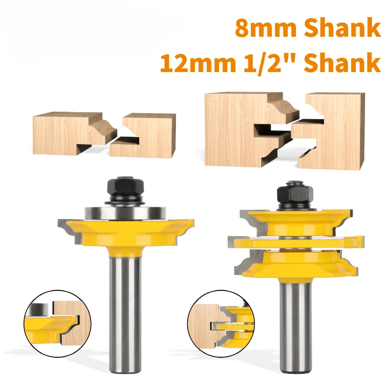 

Восстанавливаемый набор бит для стеклянной двери, фреза из карбида сплава, деревообрабатывающая фреза для фрезы по дереву