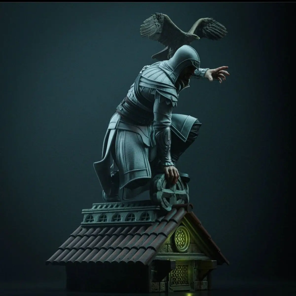 3D Printed Resin Models Creed Assassinator Aegio High-precision Mold Toy Painting Practice Ornaments view 3