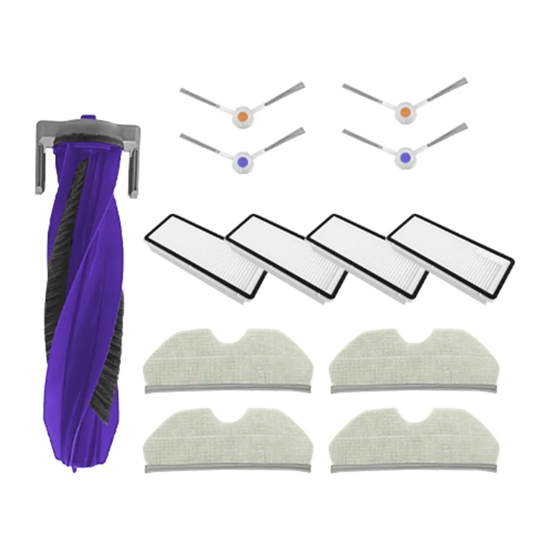 ABUS-Per Narwal Freo X Plus Parti di ricambio Accessori Spazzola laterale principale Filtro Hepa Sacchetto per la polvere Copri spazzola in tessuto per mop