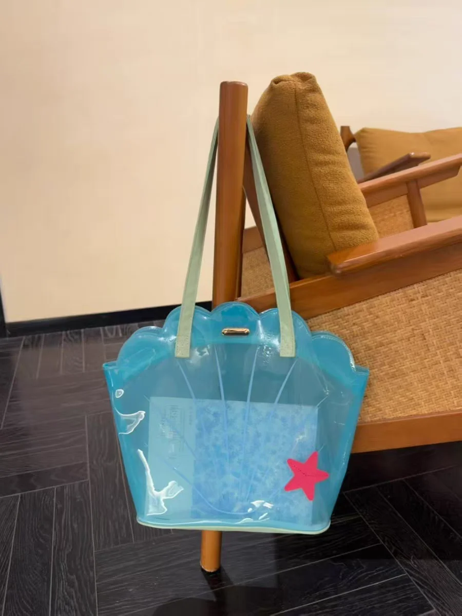 

2025 New ell Bag Waterproof Transparent Jelly Commuter Large Capaci Single oulder Swimming Beach Sand Fem Bag